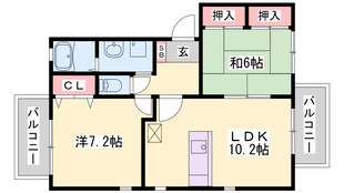 播磨高岡駅 徒歩38分 2階の物件間取画像